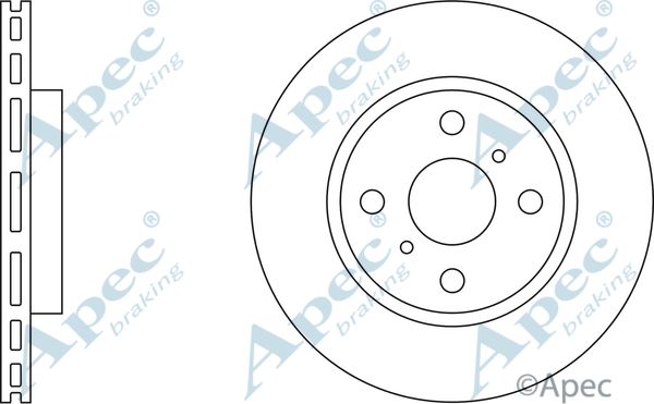 APEC BRAKING Тормозной диск DSK2048